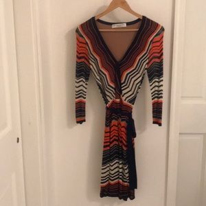 Trina Turk Chevron pattern dress